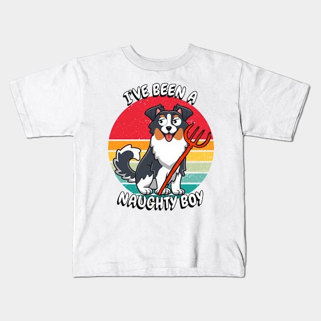 ive been a naughty boy - collie Kids T-Shirt by Pet Station